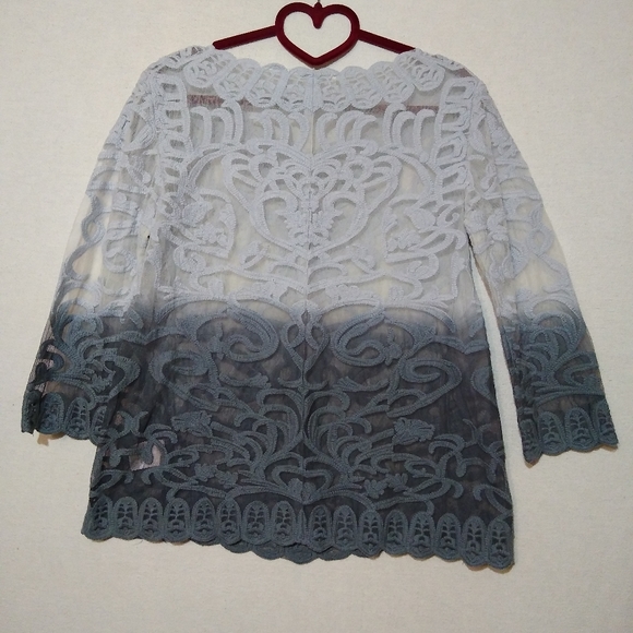 Anthropologie Meadow Rue Caela Blue Ombré … - Picture 3 of 8